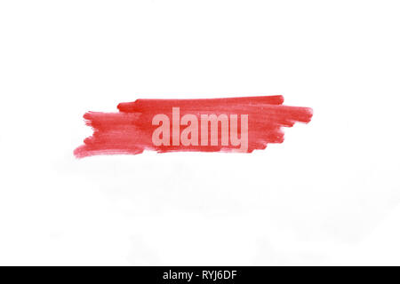 Stripe with a marker over white background Stock Photo
