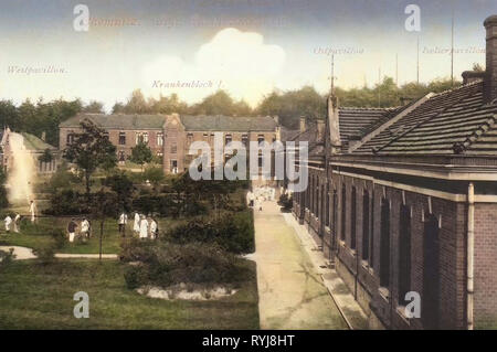 Military hospitals in Germany, Chemnitz, 1909, Garnisonslazarett Stock Photo