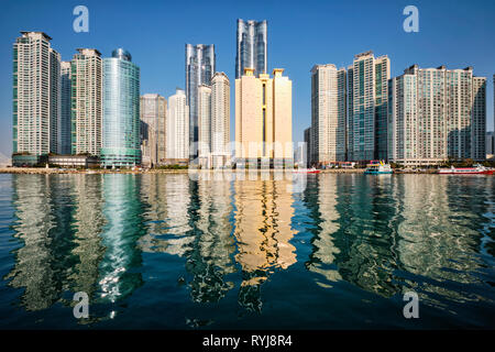 Marine city skyscrapers in Busan, South Korea Stock Photo