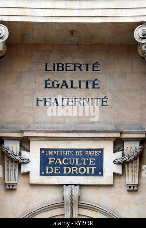 Paris-Sorbonne University.  France. Stock Photo