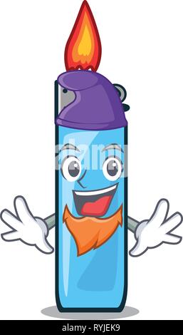 Elf plastic lighters in the character shape Stock Vector