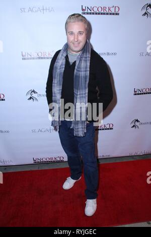 Premiere of 'St. Agatha' held at Ahrya Fine Arts Movie Theater in Beverly Hills, California.  Featuring: Hans Hernke Where: Beverly Hills, California, United States When: 06 Feb 2019 Credit: WENN.com Stock Photo