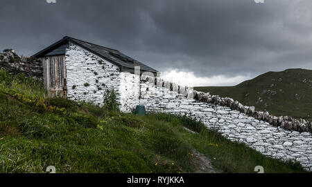 Dursey Island, Cork, Ireland. 16th June, 2016 The outside toilet at the old schoolhouse on Dursey Island, Co. Cork, Ireland. Stock Photo