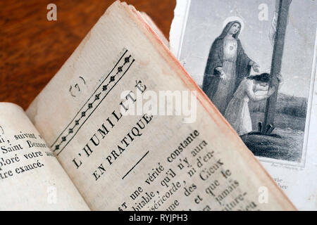 Monastic rules.  The Rule of St. Augustine.  France. Stock Photo