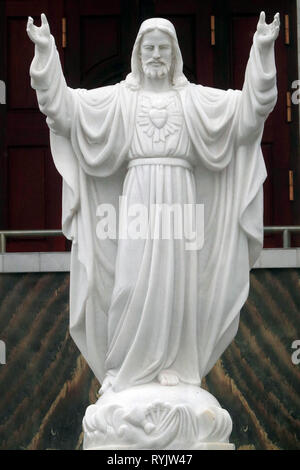 Jesus Sacred Heart statue. Vung Tau. Vietnam. Stock Photo