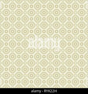 Seamless Abstract Vector Pattern With Octagons Stock Vector