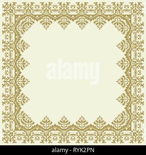 Floral Vector Fine Frame Stock Vector
