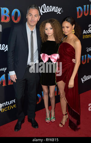 Ol Parker, his daughter Nico Parker and his wife Thandie Newton