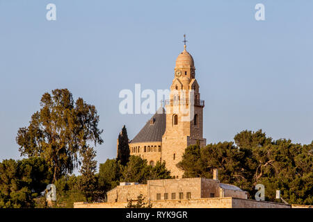 Jerusalem, Dormition abbey on mount Zion, Israel. Stock Photo
