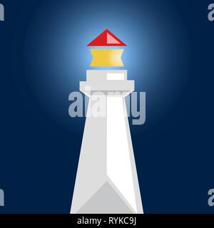 Lighthouse. Simple vector logo Stock Vector