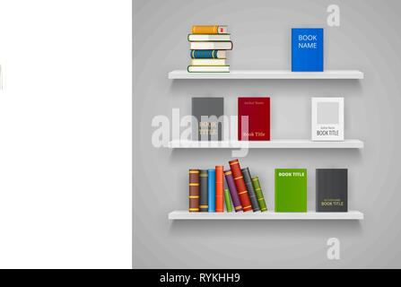 Set of Wood Shelves Stock Vector