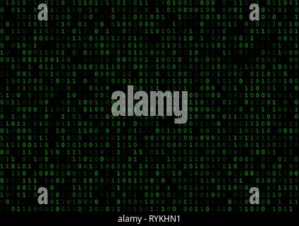 Blue binary code Stock Vector