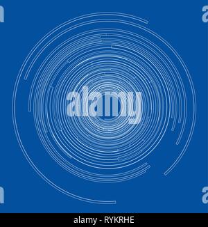 Abstract futuristic HUD object. Vector Stock Vector
