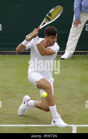 THANASI KOKKINAKIS, AUSTRALIA, THE WIMBLEDON CHAMPIONSHIPS 2017, 2017 Stock Photo