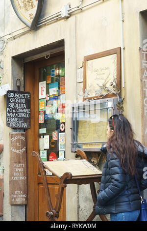 Trattoria il saraceno Arezzo Tuscany Italy Stock Photo Alamy