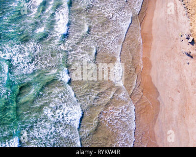 Aerial view of mediterranean coast at Costa Brava, Spain Stock Photo