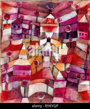 Paul Klee painting, Rose Garden, abstract painting, 1920 Stock Photo