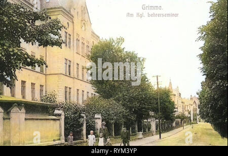 Teacher training colleges, Buildings in Grimma, 1908, Landkreis Leipzig, Grimma, Lehrerseminar, Germany Stock Photo