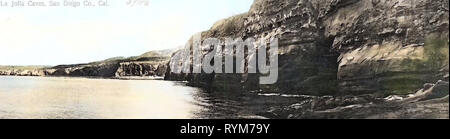 La Jolla Cove, 1903, California, San Diego, La Jolla Caves, Panorama', United States of America Stock Photo