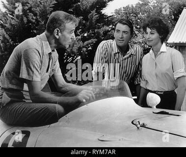 ASTAIRE,PECK,GARDNER, ON THE BEACH, 1959 Stock Photo