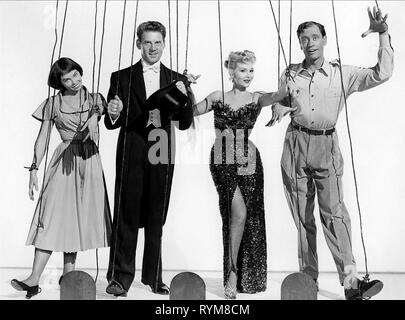 CARON,AUMONT,GABOR,FERRER, LILI, 1953 Stock Photo