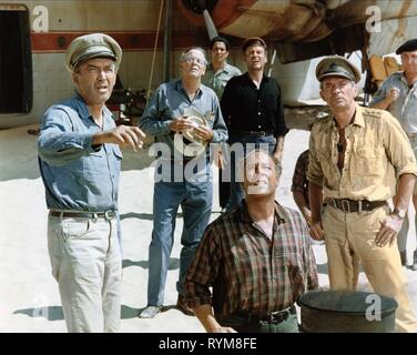 STEWART,DURYEA,MONTOYA,KENNEDY,ALDRICH,FINCH,FRASER, THE FLIGHT OF THE PHOENIX, 1965 Stock Photo