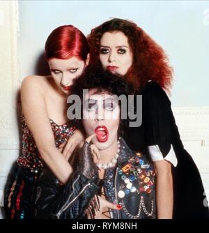 CAMPBELL,QUINN,CURRY, THE ROCKY HORROR PICTURE SHOW, 1975 Stock Photo