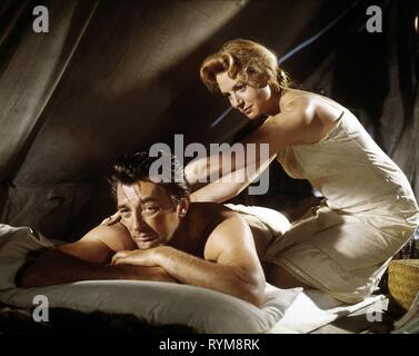 MITCHUM,KERR, THE SUNDOWNERS, 1960 Stock Photo