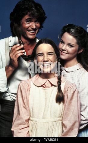 GILBERT,ANDERSON,LANDON, LITTLE HOUSE ON THE PRAIRIE, 1974 Stock Photo