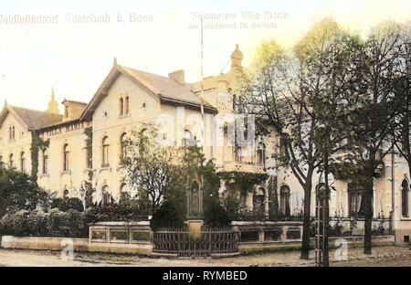 Villas in North Rhine-Westphalia, Spa buildings in Germany, Wayside shrines in North Rhine-Westphalia, Rheinbach, 1905, Sanatorium Villa Maria Stock Photo