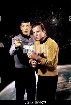 NIMOY,SHATNER, STAR TREK, 1966 Stock Photo