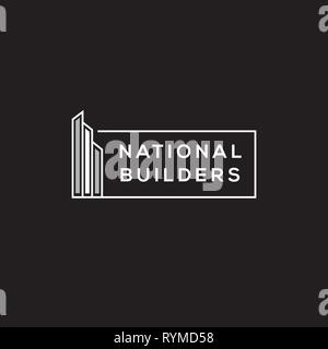 Building company vector logo. Stock Vector