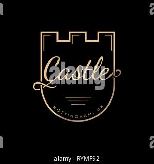 Castle vector logo Stock Vector