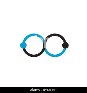 Infinity vector logo. Triple logo Stock Vector