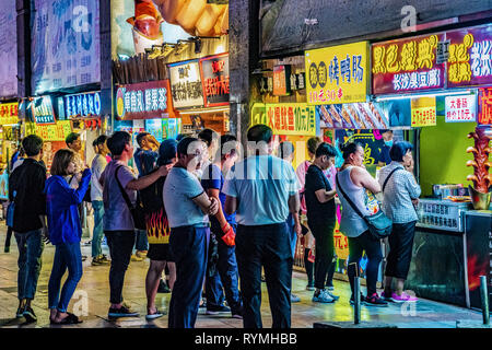 GUANGZHOU, CHINA - OCTOBER 22: Night market street food