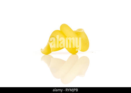 Download One Whole Yellow Raw Pasta Pipe Rigate Variety Isolated On White Background Stock Photo Alamy Yellowimages Mockups