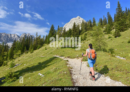 female walking near Ehrwald, Tyrol, Austria Stock Photo - Alamy