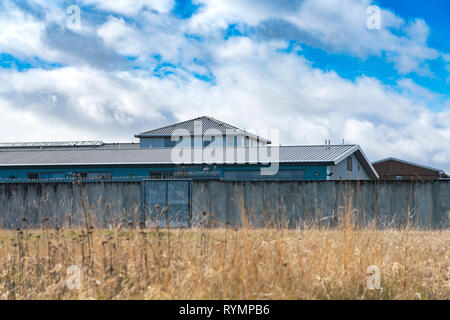 Exterior view of HMP Edinburgh in Saughton, Edinburgh, Scotland, Uk Stock Photo