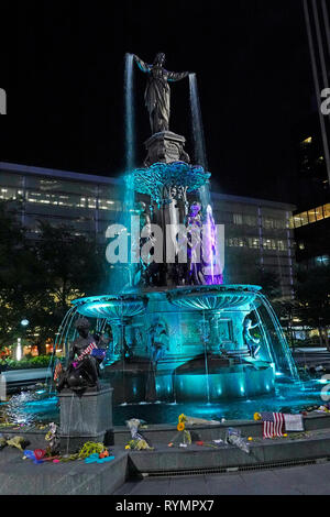 fountain square Cincinnati Ohio Stock Photo