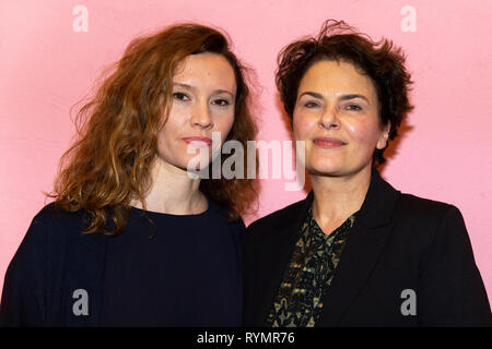 Christine Repond und Barbara Auer bei der Premiere Film Vakuum, Schauspiel Köln, Köln, 13.03.2019