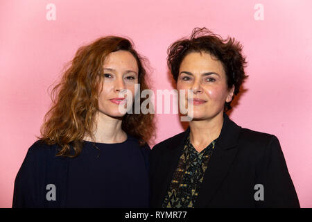 Christine Repond und Barbara Auer bei der Premiere Film Vakuum, Schauspiel Köln, Köln, 13.03.2019