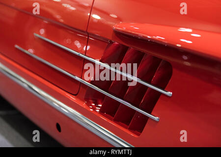 Close up detail on a sports car Stock Photo