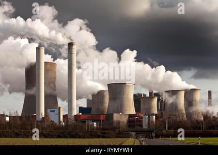 Niederaussem lignite-fired power plant, coal phase-out, Bergheim, Rhineland lignite mining area, North Rhine-Westphalia, Germany