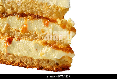 Cakes isolated on white background. Stock Photo