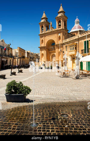 Marsaxlook, Malta, Our lady of Pompei Church, Stock Photo