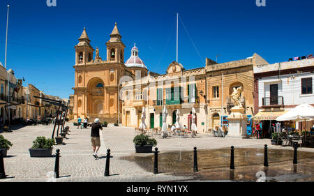 Marsaxlook, Malta, Our lady of Pompei Church, Stock Photo
