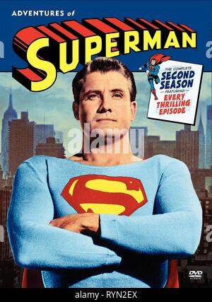 GEORGE REEVES POSTER, ADVENTURES OF SUPERMAN, 1952 Stock Photo