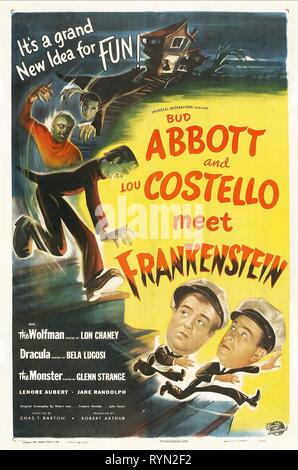 COSTELLO,POSTER, ABBOTT AND COSTELLO MEET FRANKENSTEIN, 1948 Stock Photo