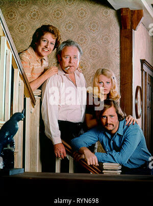STAPLETON,O'CONNOR,STRUTHERS,REINER, ALL IN THE FAMILY, 1971 Stock Photo