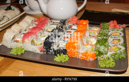 Japanese national dish, spread out on the table Stock Photo